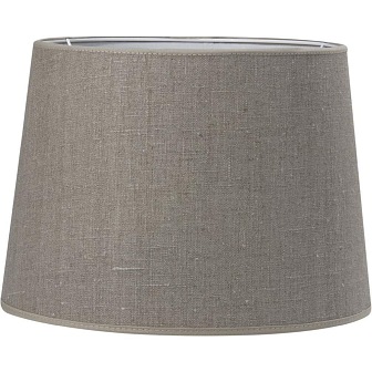 Duży beżowy abażur lniany Sofia naturalny 40cm
